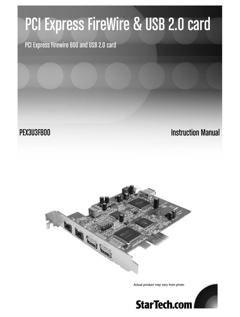 StarTech.com PEX3U3F800 User manual