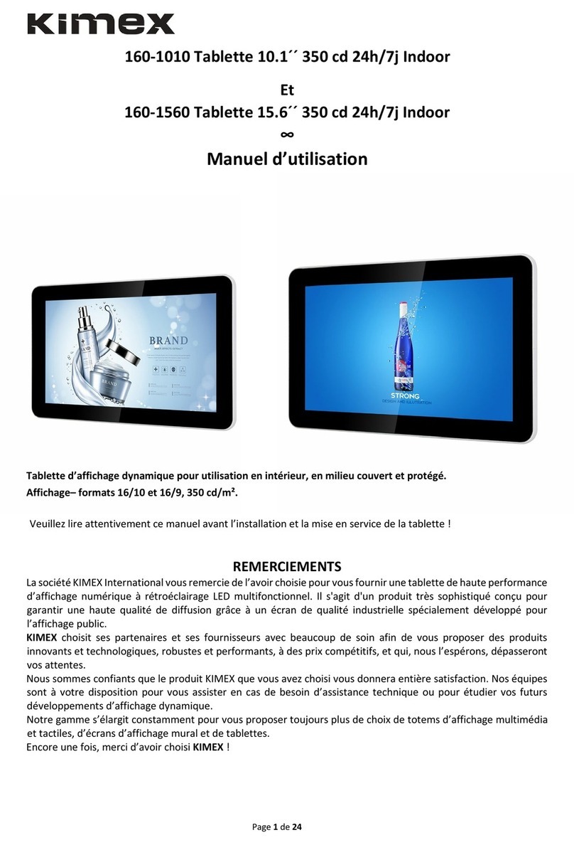 Kimex 160-1010 User manual