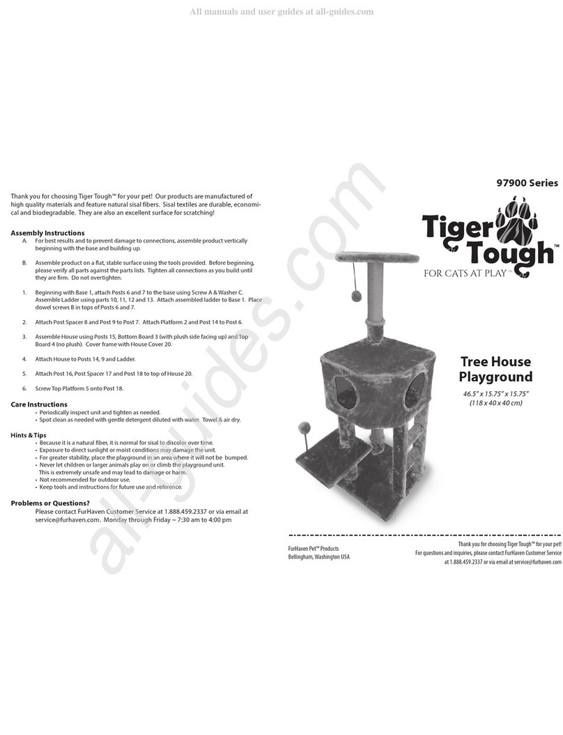 FurHaven Pet Tiger Tough 97900 Series Assembly instructions