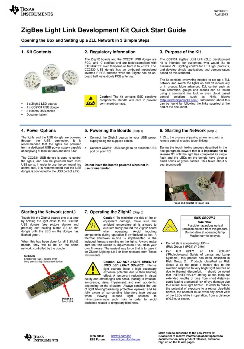 Texas Instruments SWRU351 User manual