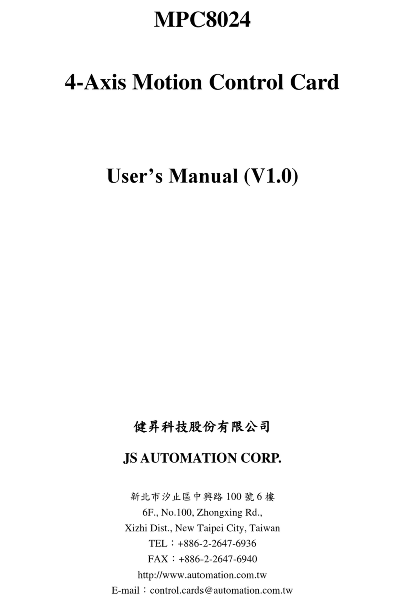 JS Automation MPC8024 user manual