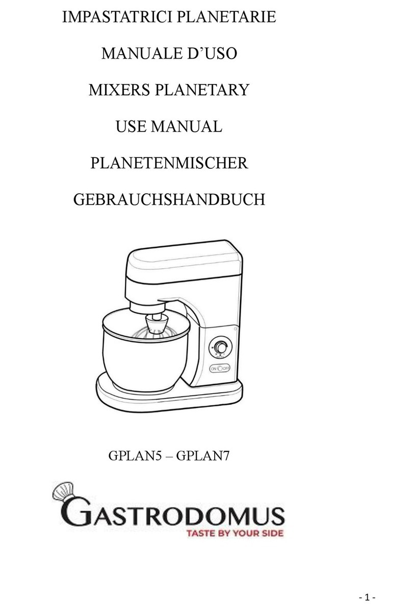 Gastrodomus GPLAN5 Use manual