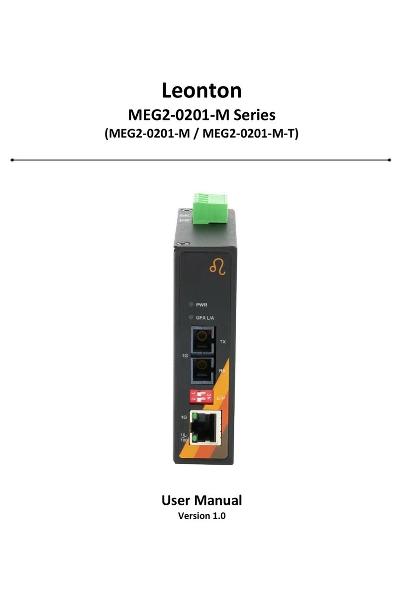 Leonton MEG2-0201-M Series user manual
