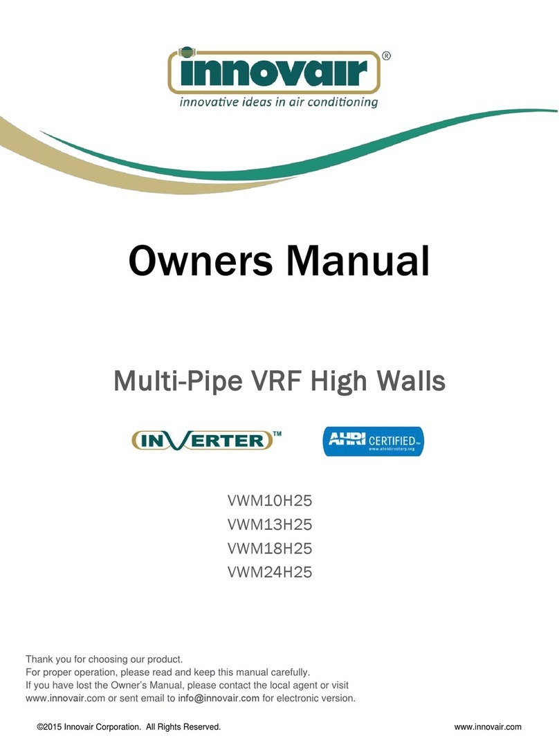 innovair VWM10H25 User manual