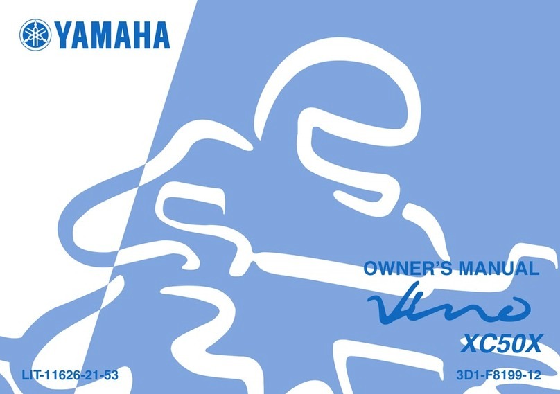 Yamaha VINO XC50X User manual