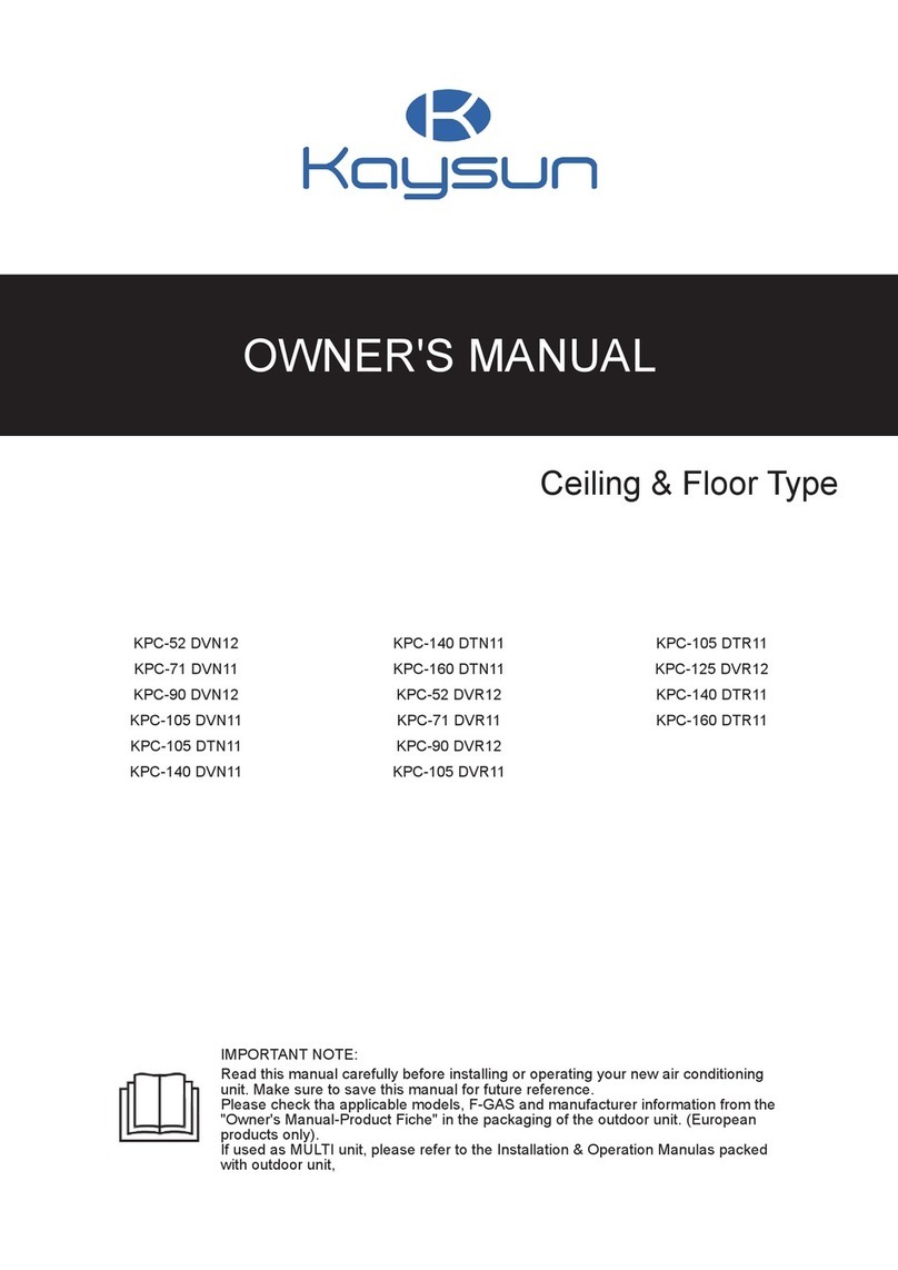Kaysun KPC-52 DVN12 User manual
