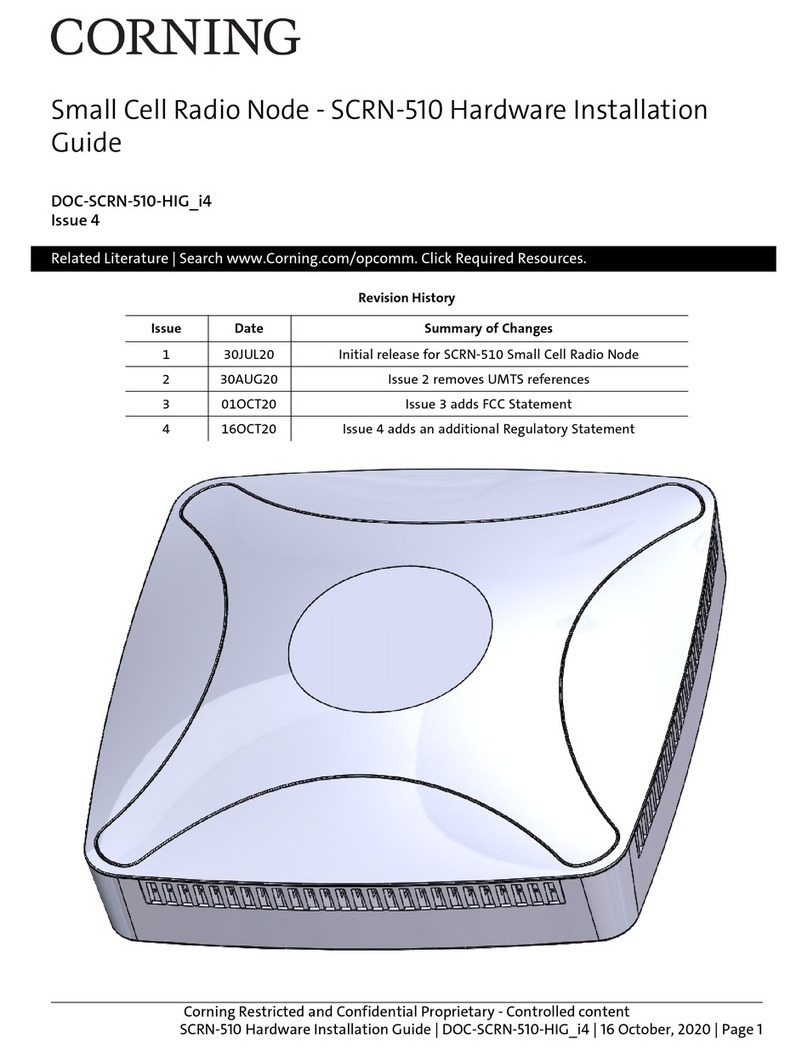 CORNING SCRN-510 Manual
