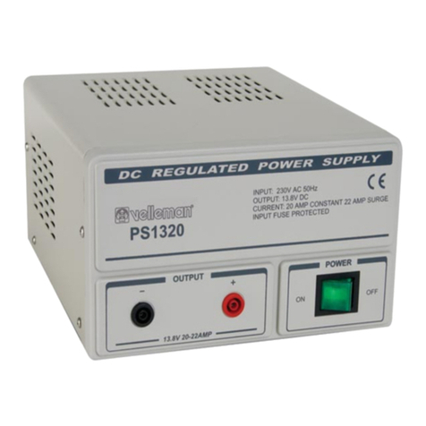 Velleman PS13 Series user manual