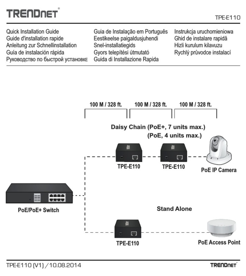 TRENDnet TPE-E110 User manual