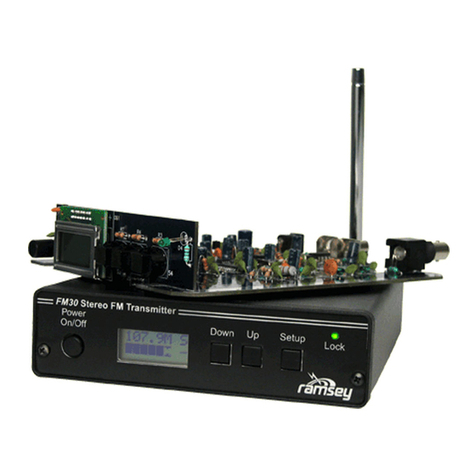 Ramsey Electronics FM30 User manual
