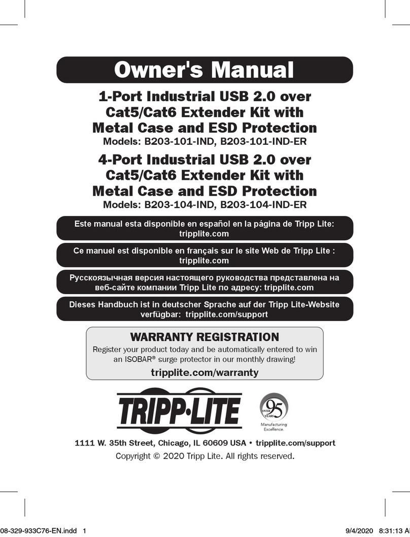 Tripp Lite B203-101-IND-ER owner's manual
