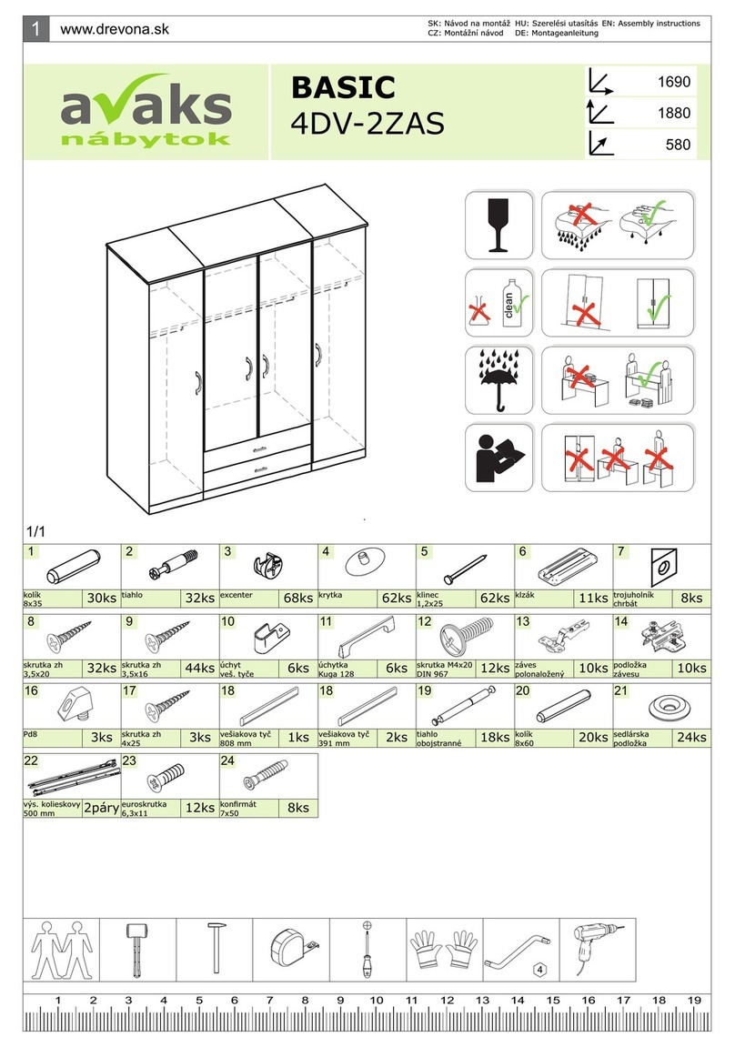 avaks nabytok BASIC 4DV-2ZAS User manual