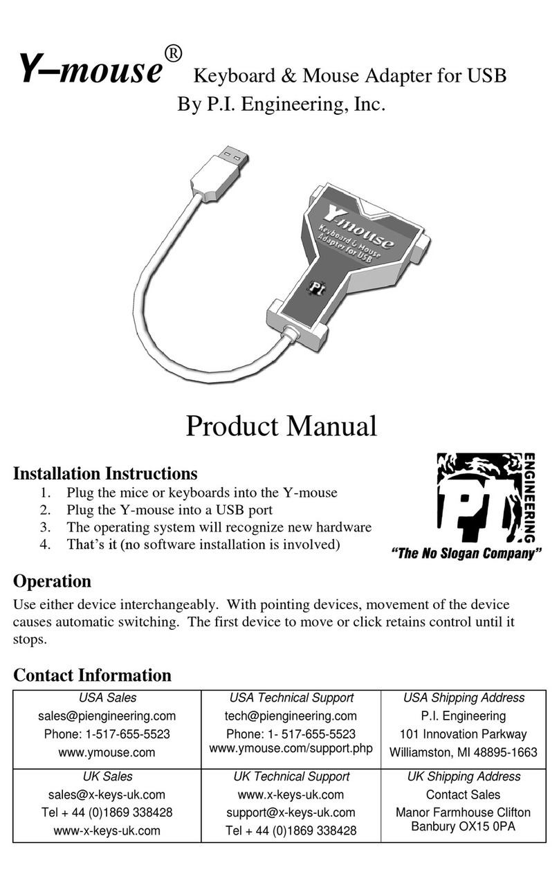 P.I. Engineering Y–mouse product manual