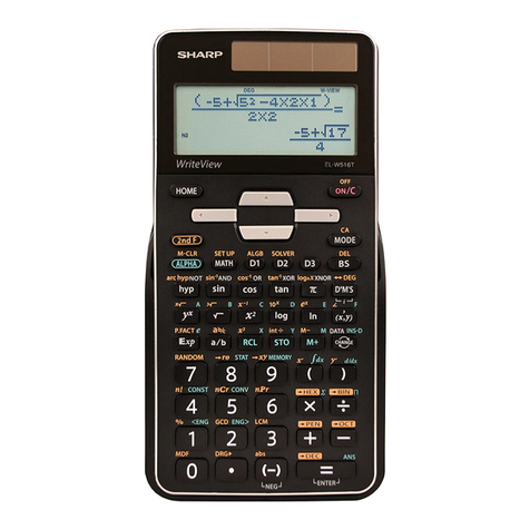 Sharp EL-738XT Operation manual