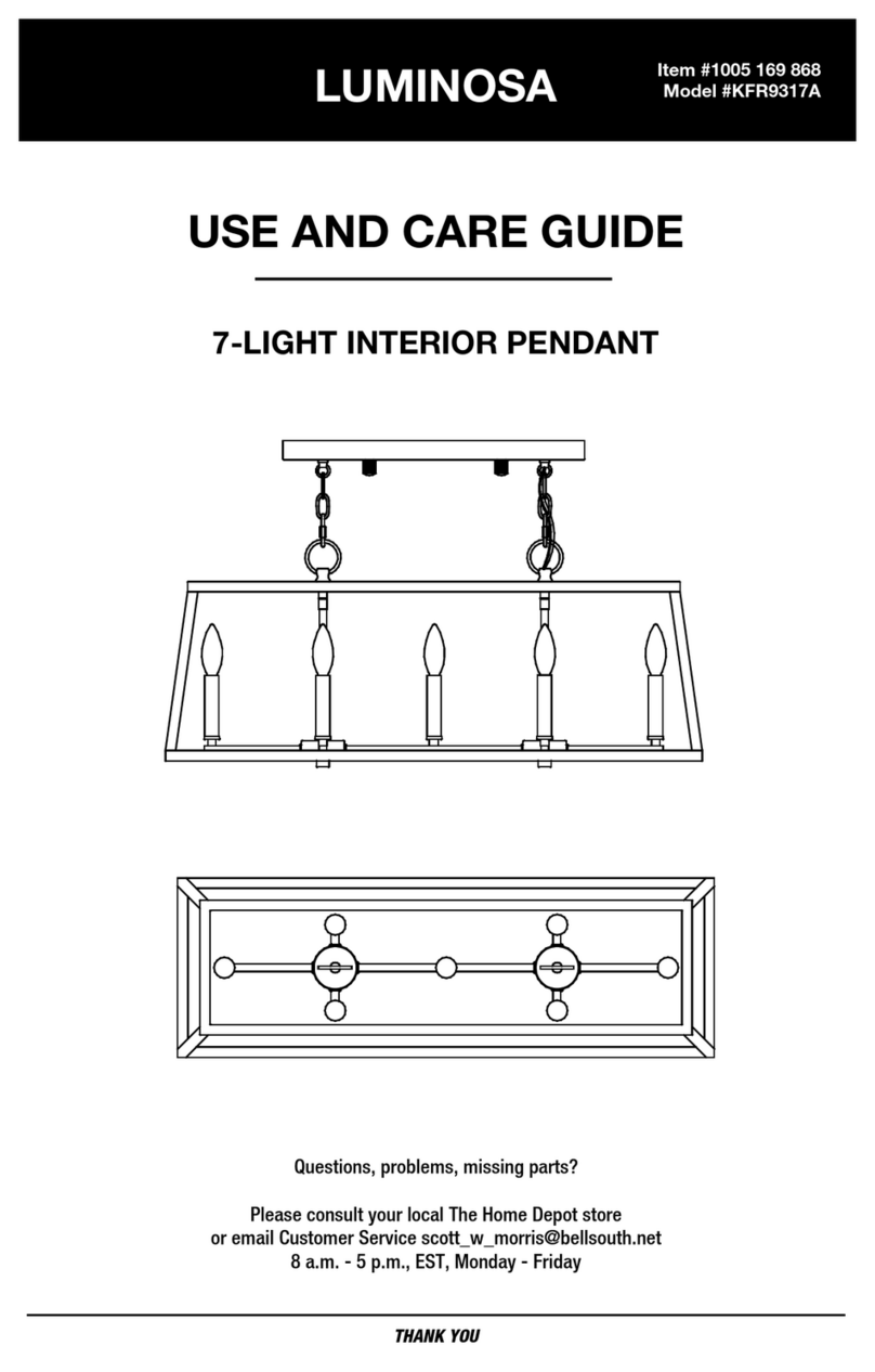 HOMEDEPOT LUMINOSA KFR9317A Use and care guide