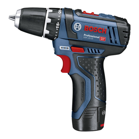Bosch Professional GSR 12V-15 Operation instructions