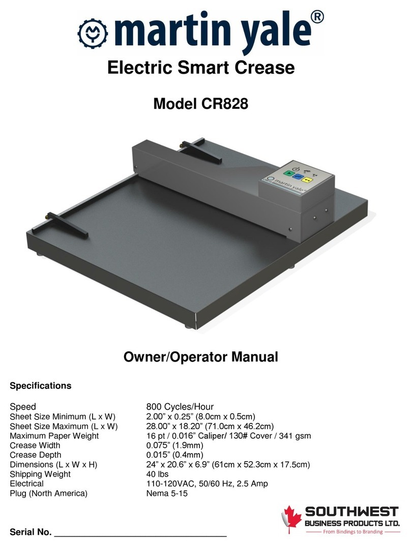Southwest martin yale CR828 Owner's/operator's manual
