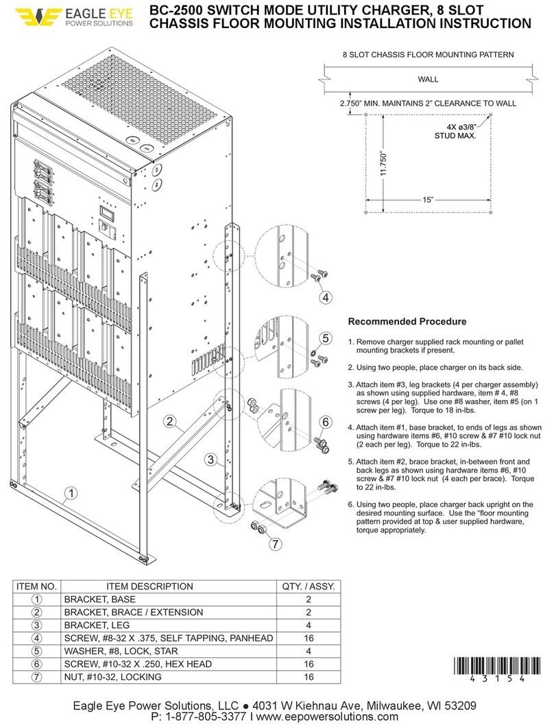 Eagle Eye Power Solutions BC-2500 Installation instruction