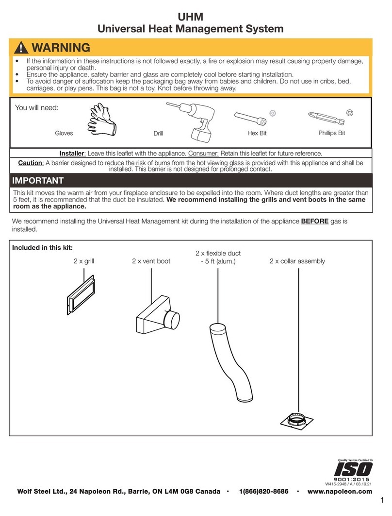 Napoleon UHM User manual Napoleon UHM User manual