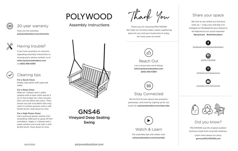 Polywood GNS46 Assembly instructions