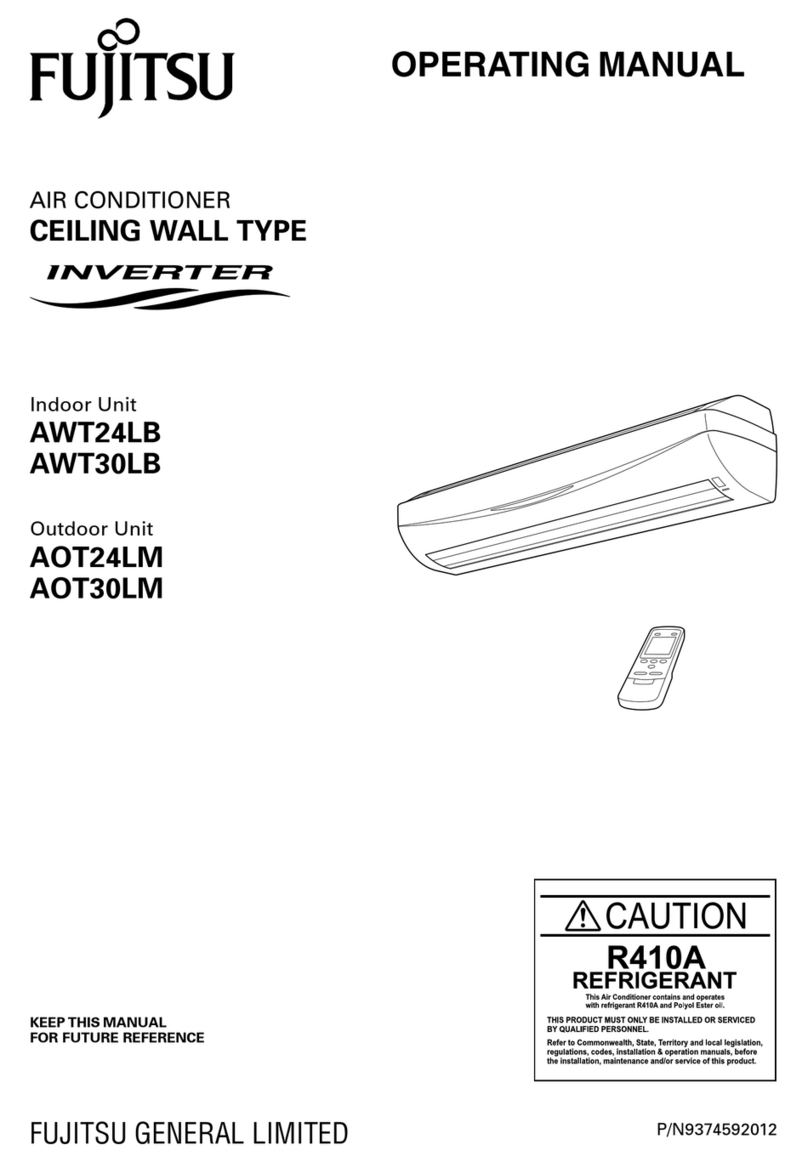 Fujitsu AWT24LBAJ operating manual