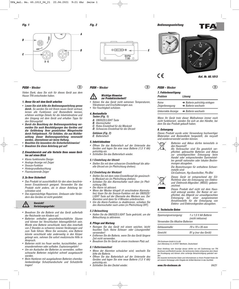 TFA PUSH 60.1013 User manual