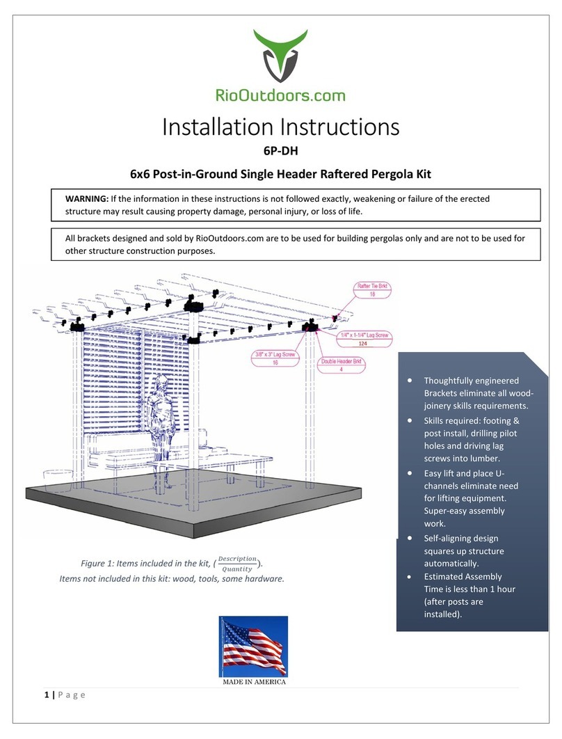 RioOutdoors 6P-DH installation instructions