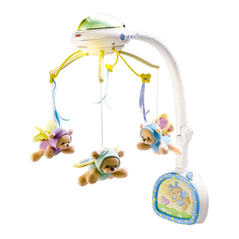 Fisher-Price BUTTERFLY DREAMS Mobile C0108 instruction sheet