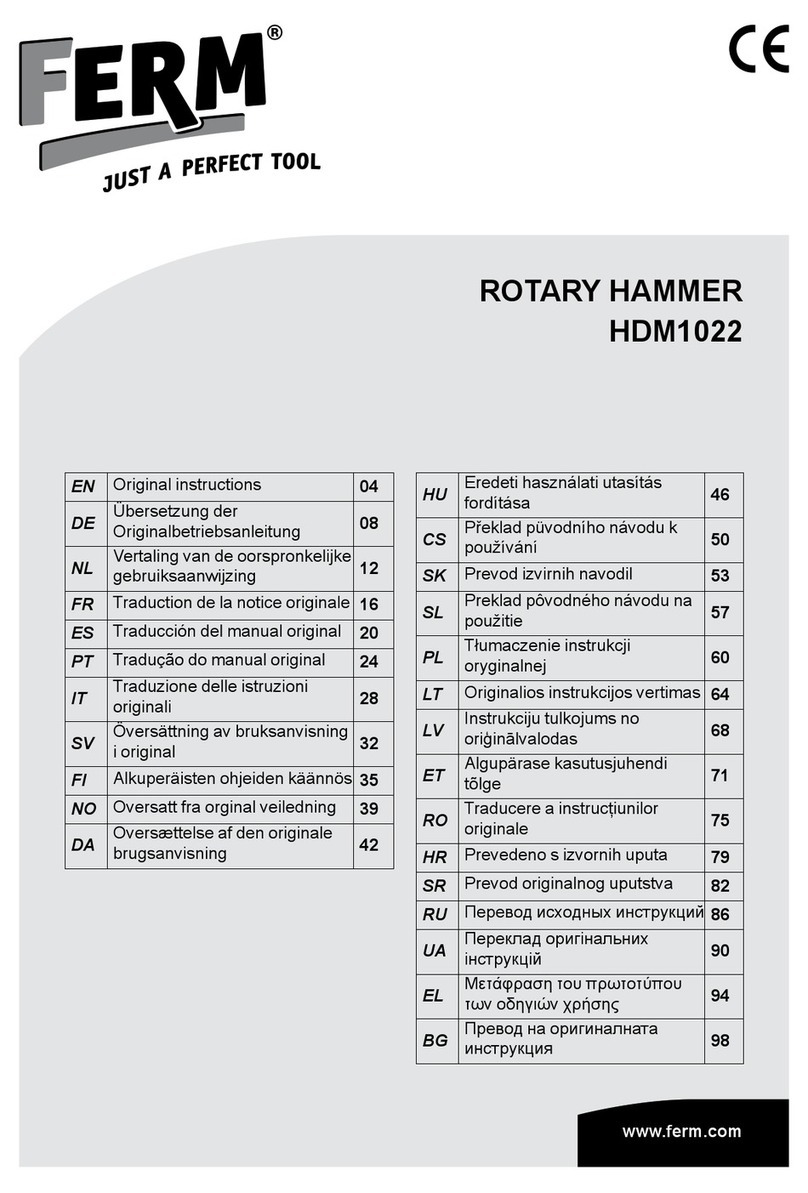 Ferm HDM1022 User manual