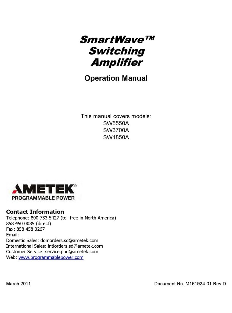 Ametek SmartWave SW5550A User manual