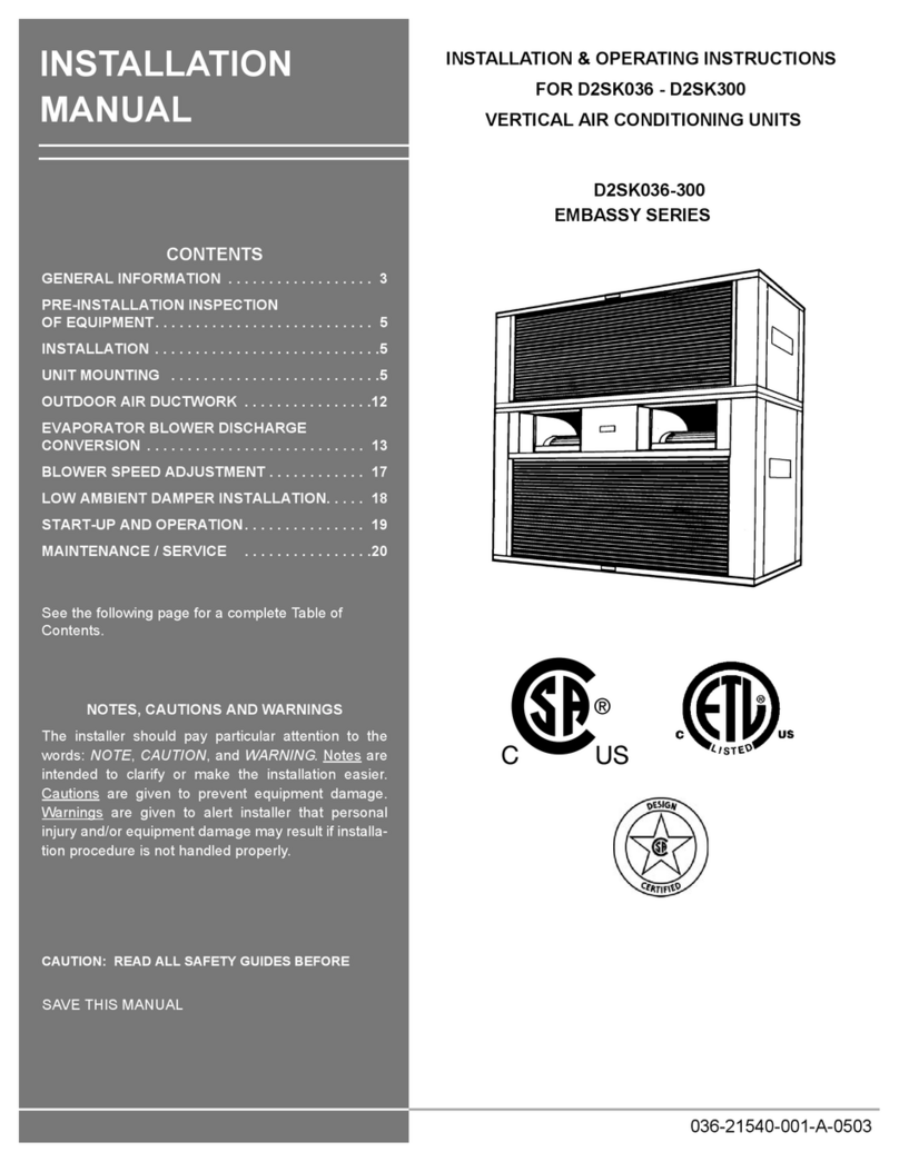 York EMBASSY Series Manual