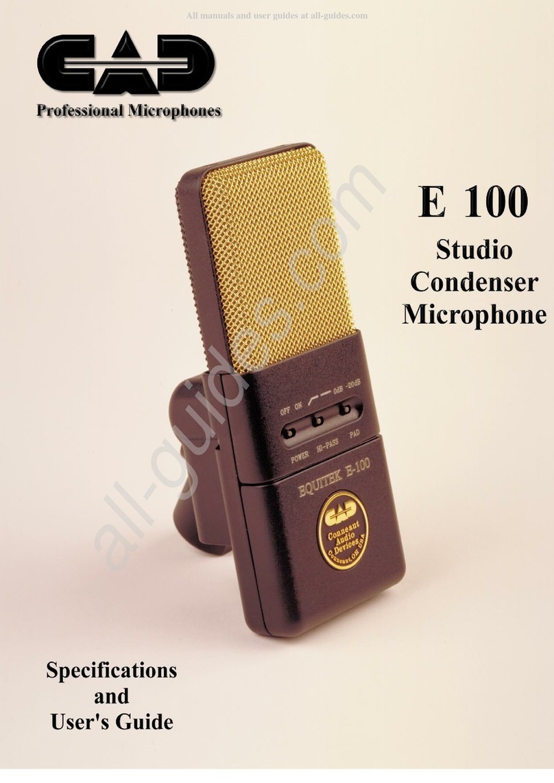 CAD Equitek E 100 Installation instructions