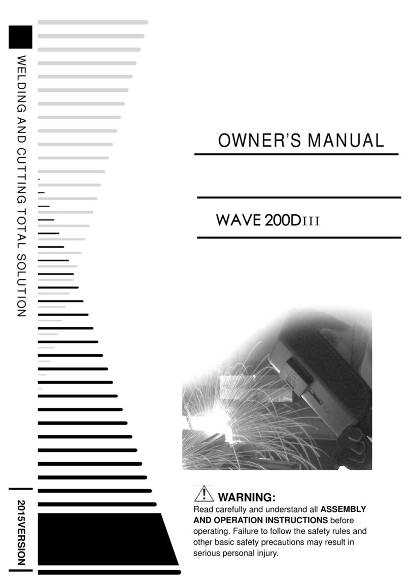 Mweld WAVE 200DIII owner's manual