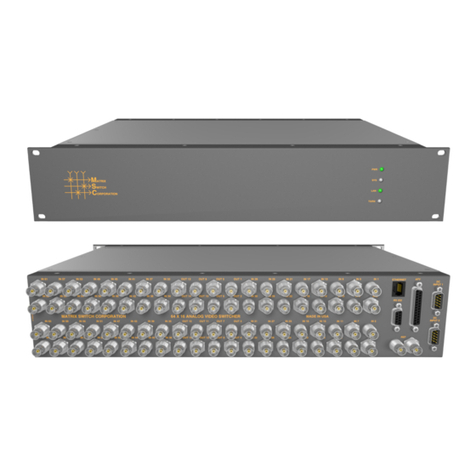 Matrix Switch Corporation MSC-V6416 User manual