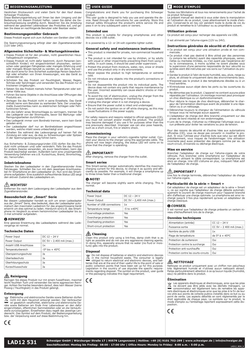 Schwaiger Smart Series user guide