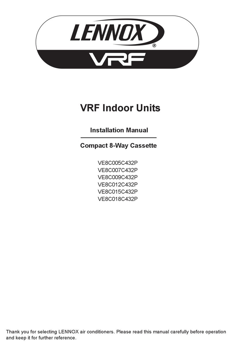 Lennox VRF VE8C005C432P User manual