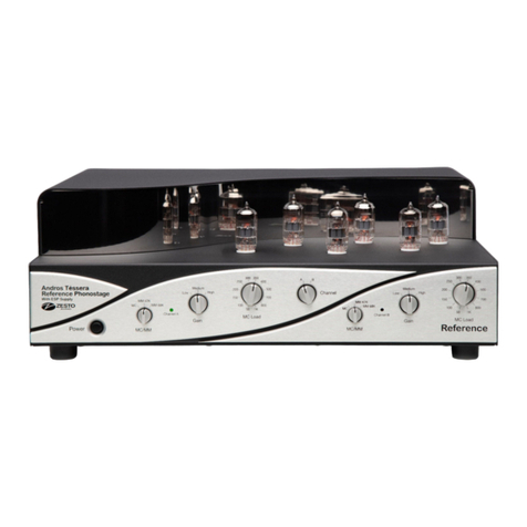 Zesto Audio Andros Tessera Phonostage owner's manual Zesto Audio Andros Tessera Phonostage owner's manual