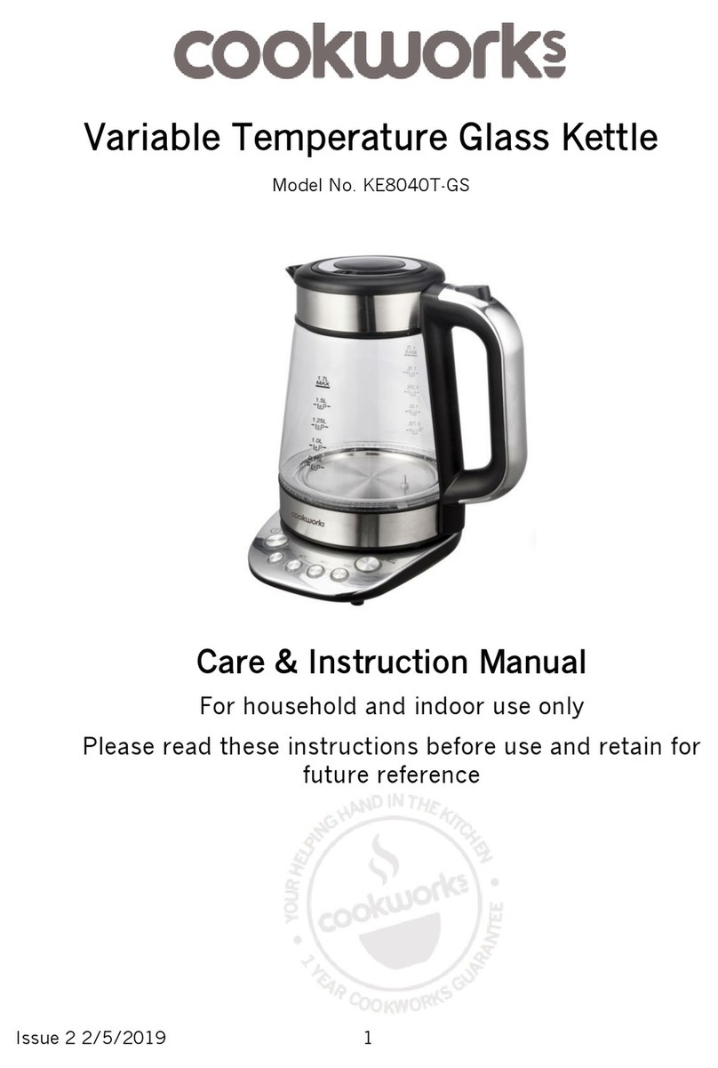 Cookworks KE8040T-GS Manual