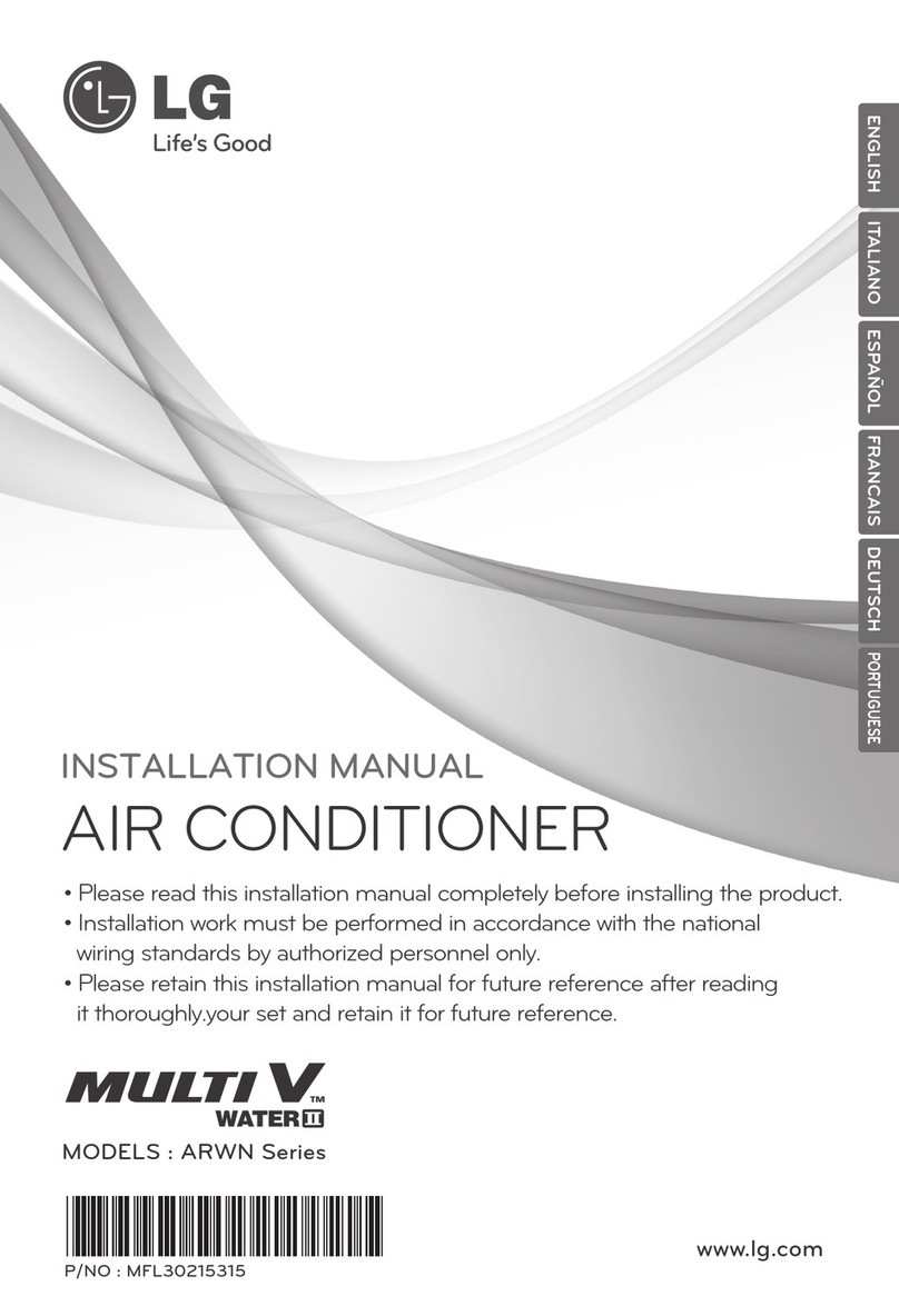 LG MULTI V WATER II ARWN Series User manual