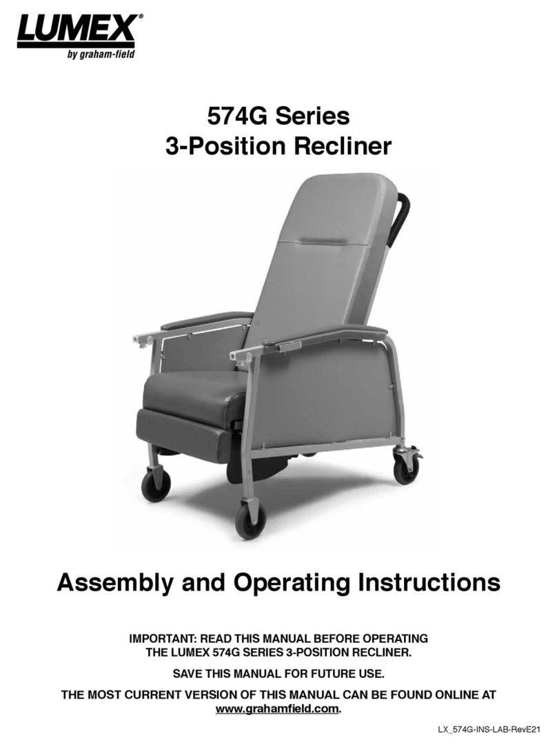 Graham Field Lumex 574G Series Assembly and operating instructions