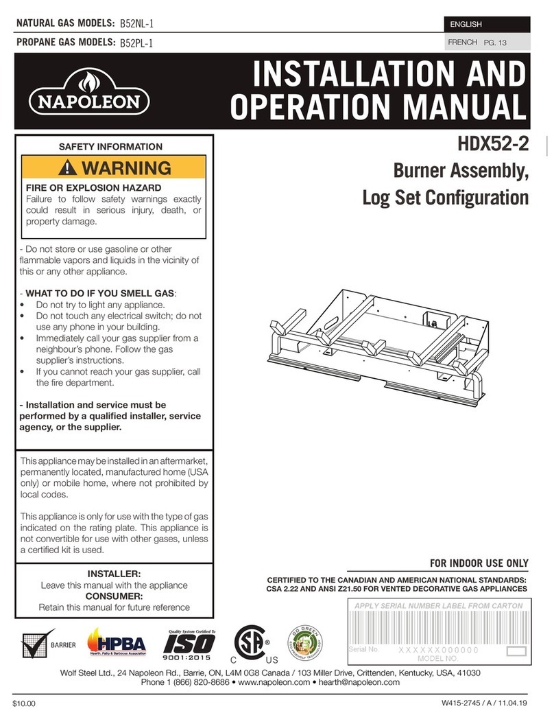 Napoleon B52NL-1 User manual