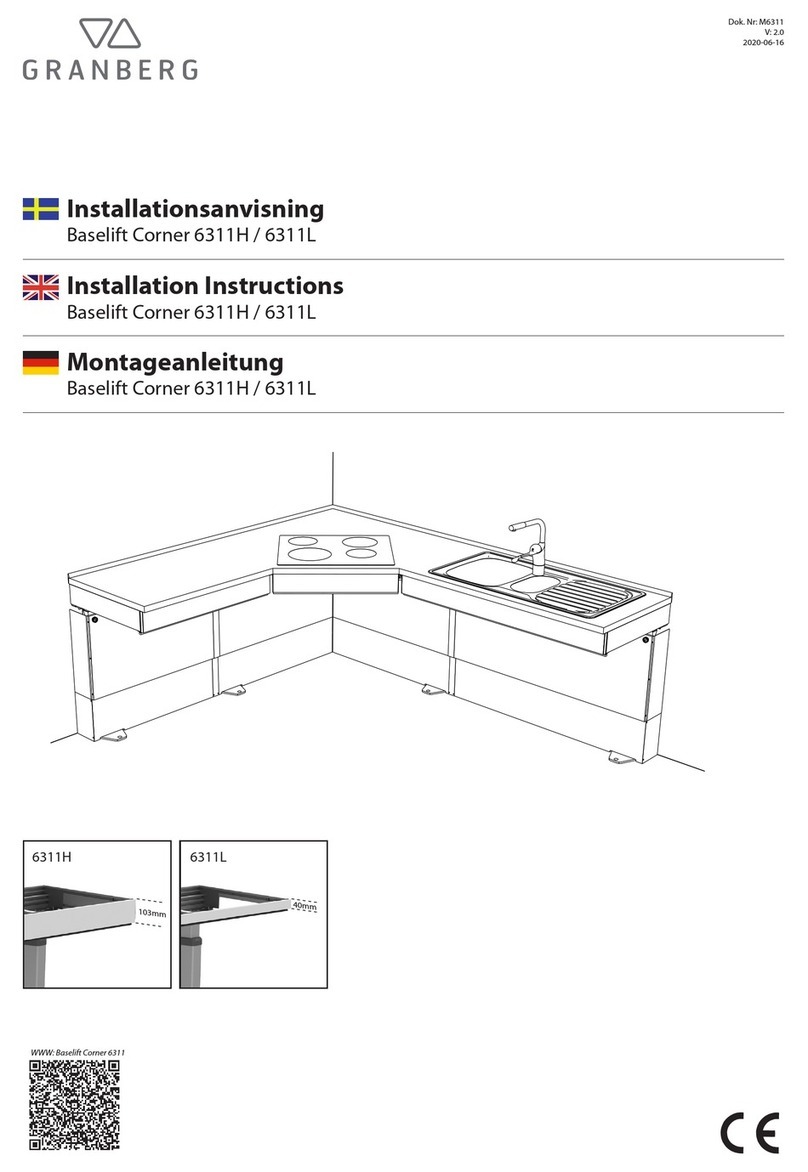 Granberg Baselift Corner 6311H installation instructions