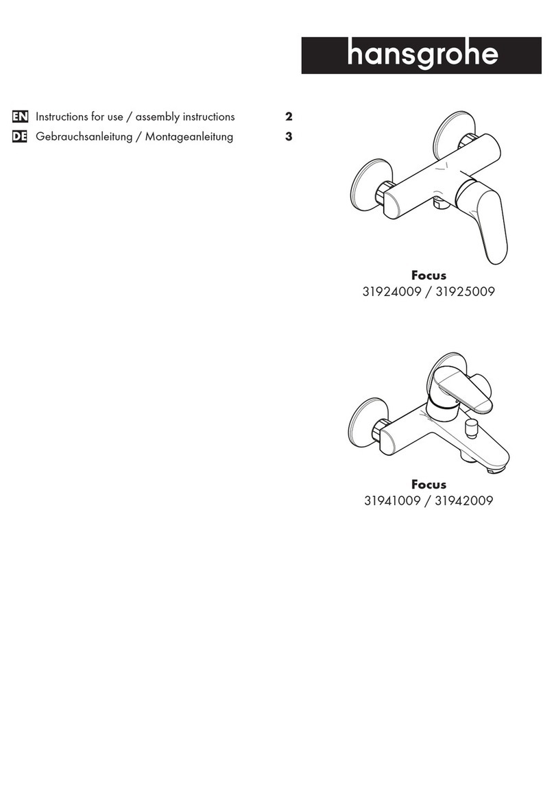 Hans Grohe Focus 31924009 Instructions for use/assembly instructions