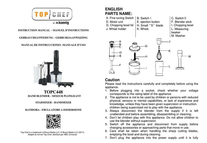 H.Koenig TOPCHEF TOPC448 User manual