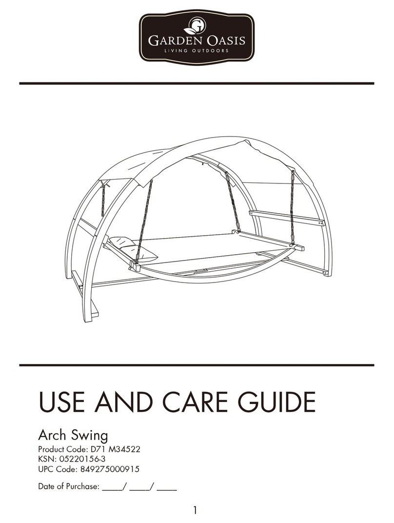 Garden Oasis D71 M34522 Use and care guide