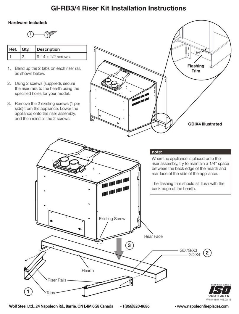 Napoleon GI-RB3 installation instructions Napoleon GI-RB3 installation instructions