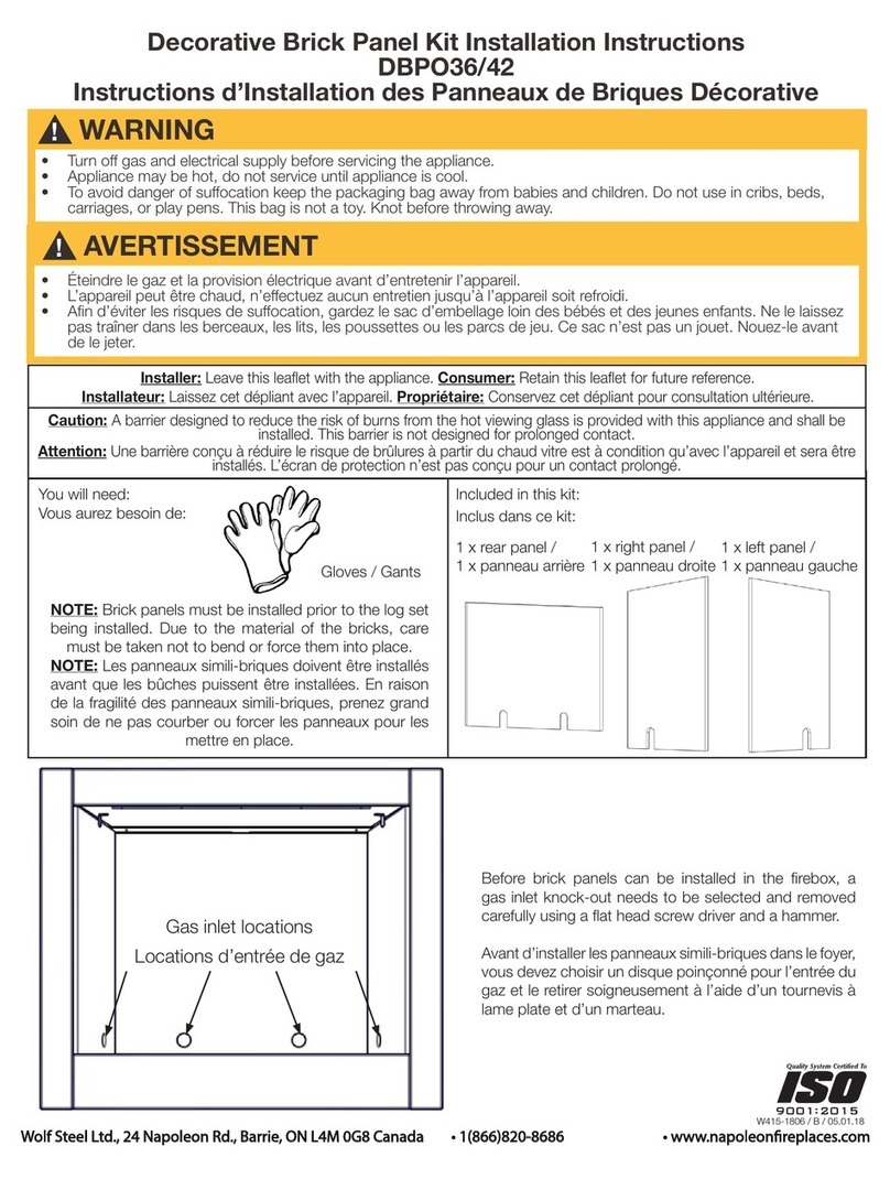 Napoleon DBPO36 User manual