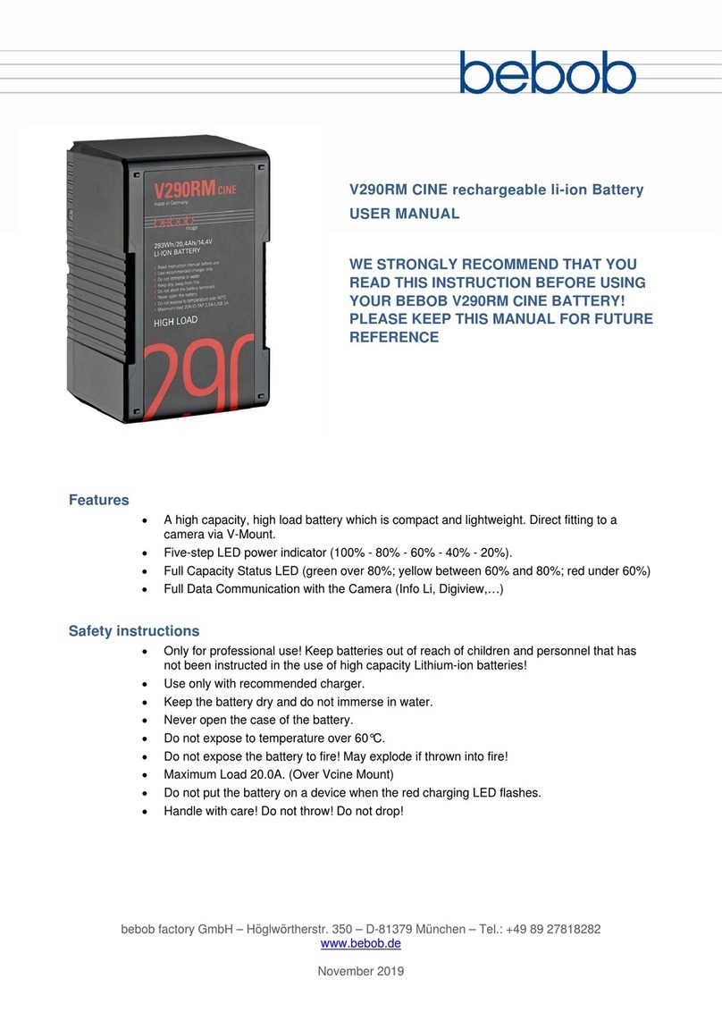 Bebob V290RM User manual