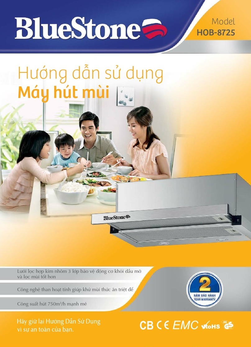 BLUE STONE HOB-8725 user manual