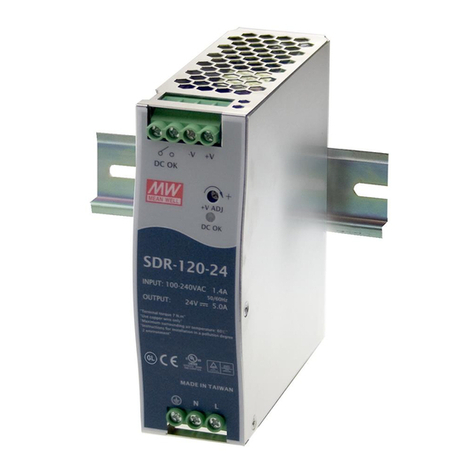 Meanwell SDR Series installation manual